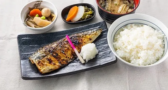 焼き魚を中心としたお食事メニュー