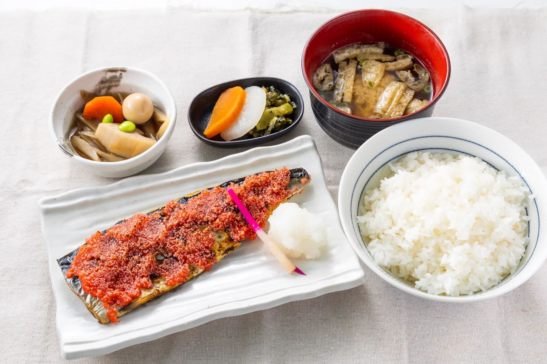 さばの明太あぶり定食
